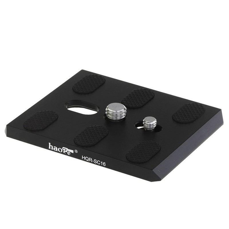 Haoge HQR-SC16 Camera QR Quick Release Plate for Sachtler DV 12, DV 15, Caddy, Video 18/20, Panorama Plus, Horizon Plus, Video 25 Plus, Video 18 Dutch Tripod Fluid Head Replace Touch & Go Plate 16 - Image 2